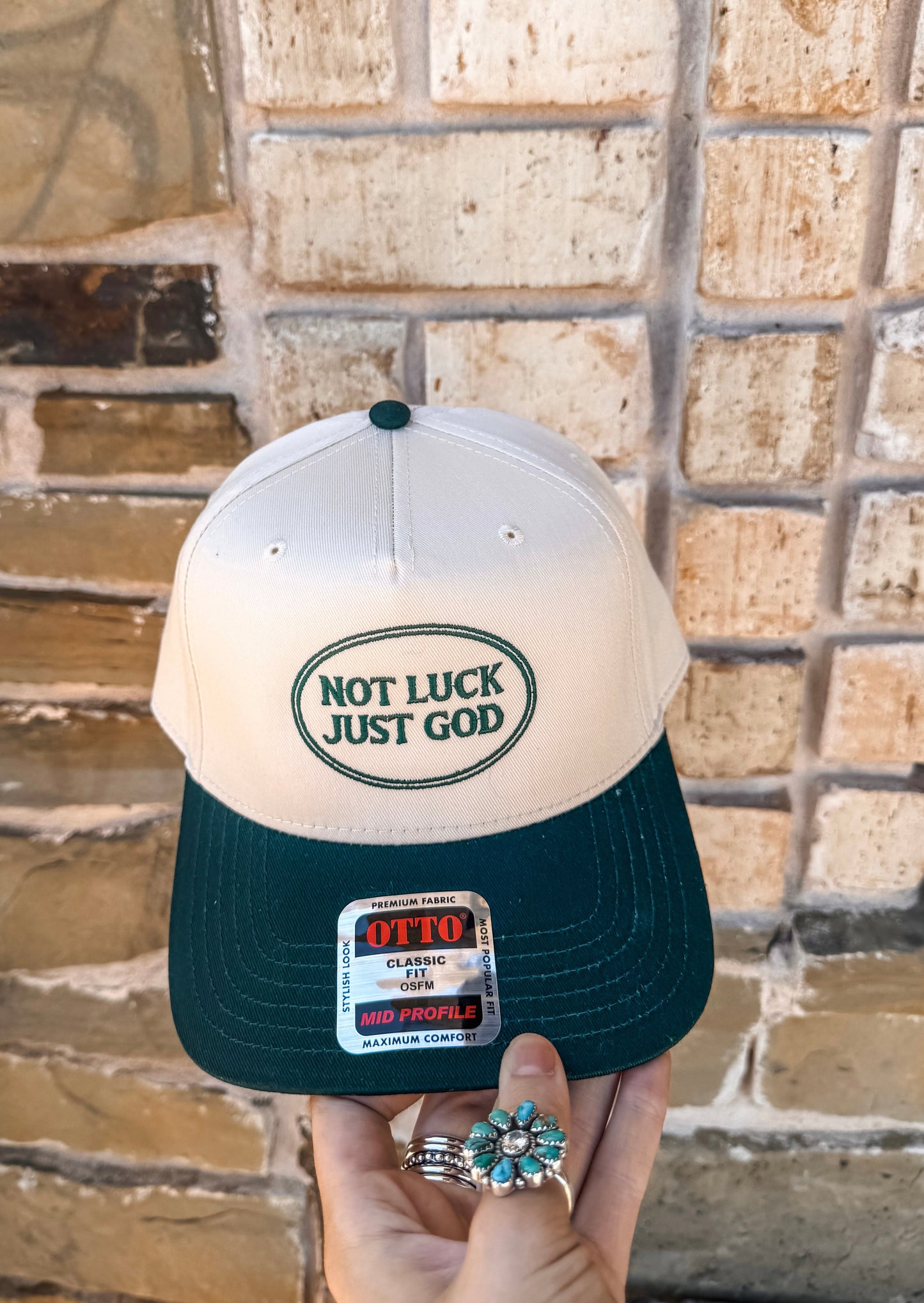 Not Luck, Just God Cap