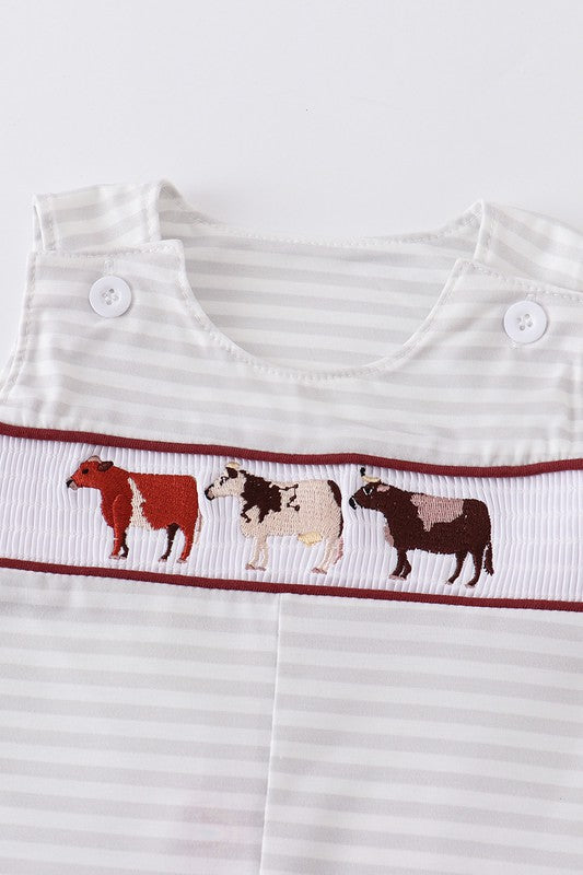 Cow smocked boy jonjon