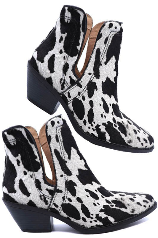 Western cutout clearance booties