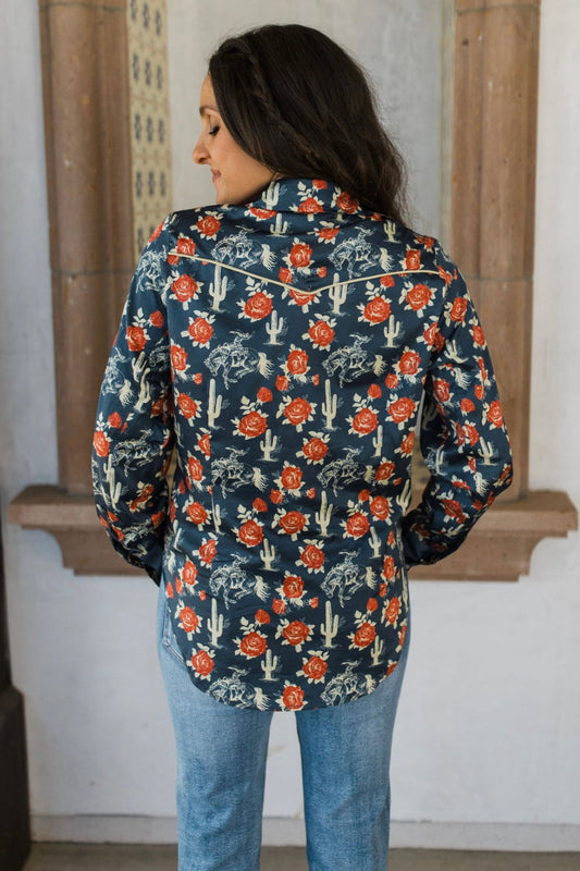 Ride Sally Ride Button Up