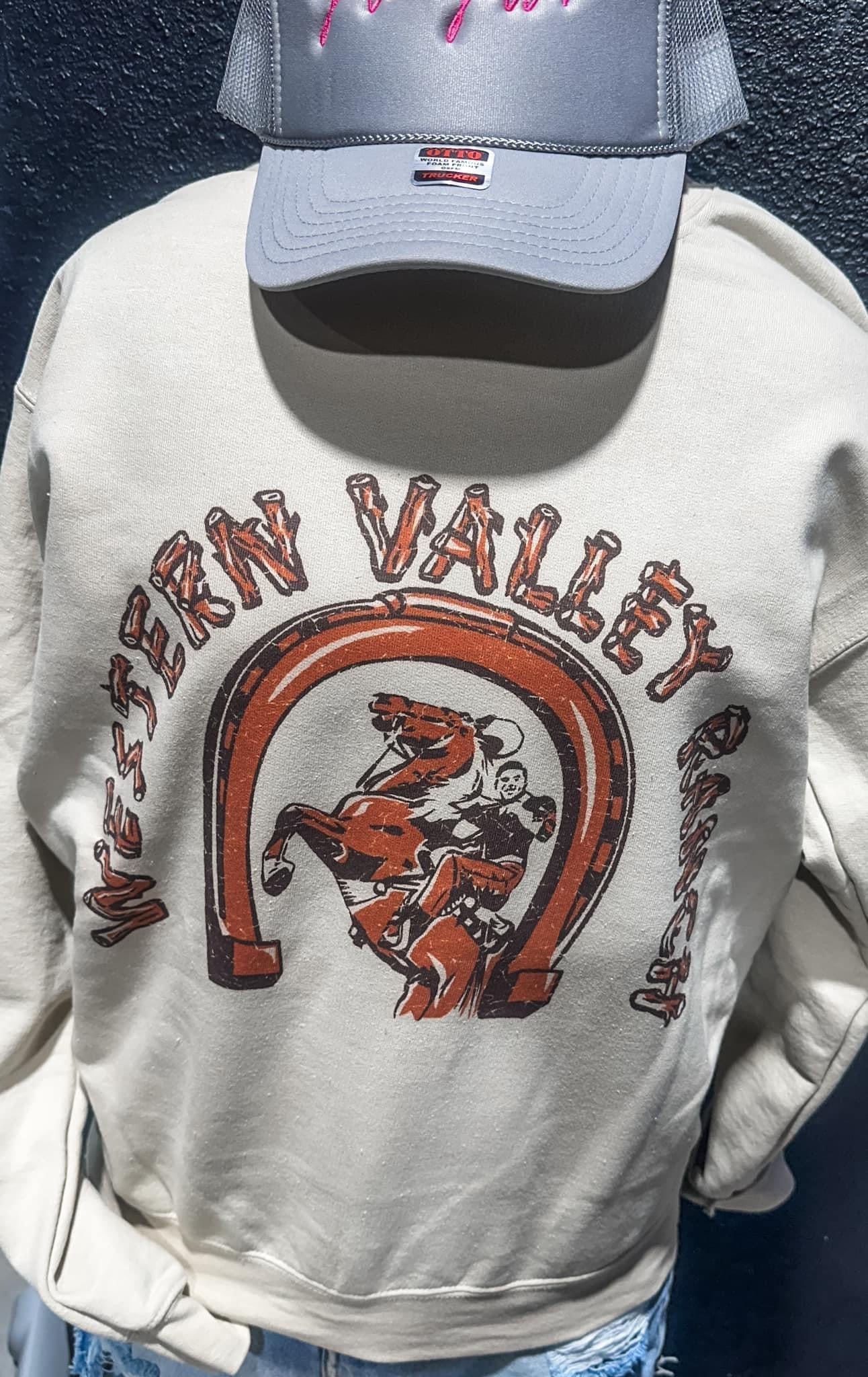 Western Valley Ranch on Sweatshirt
