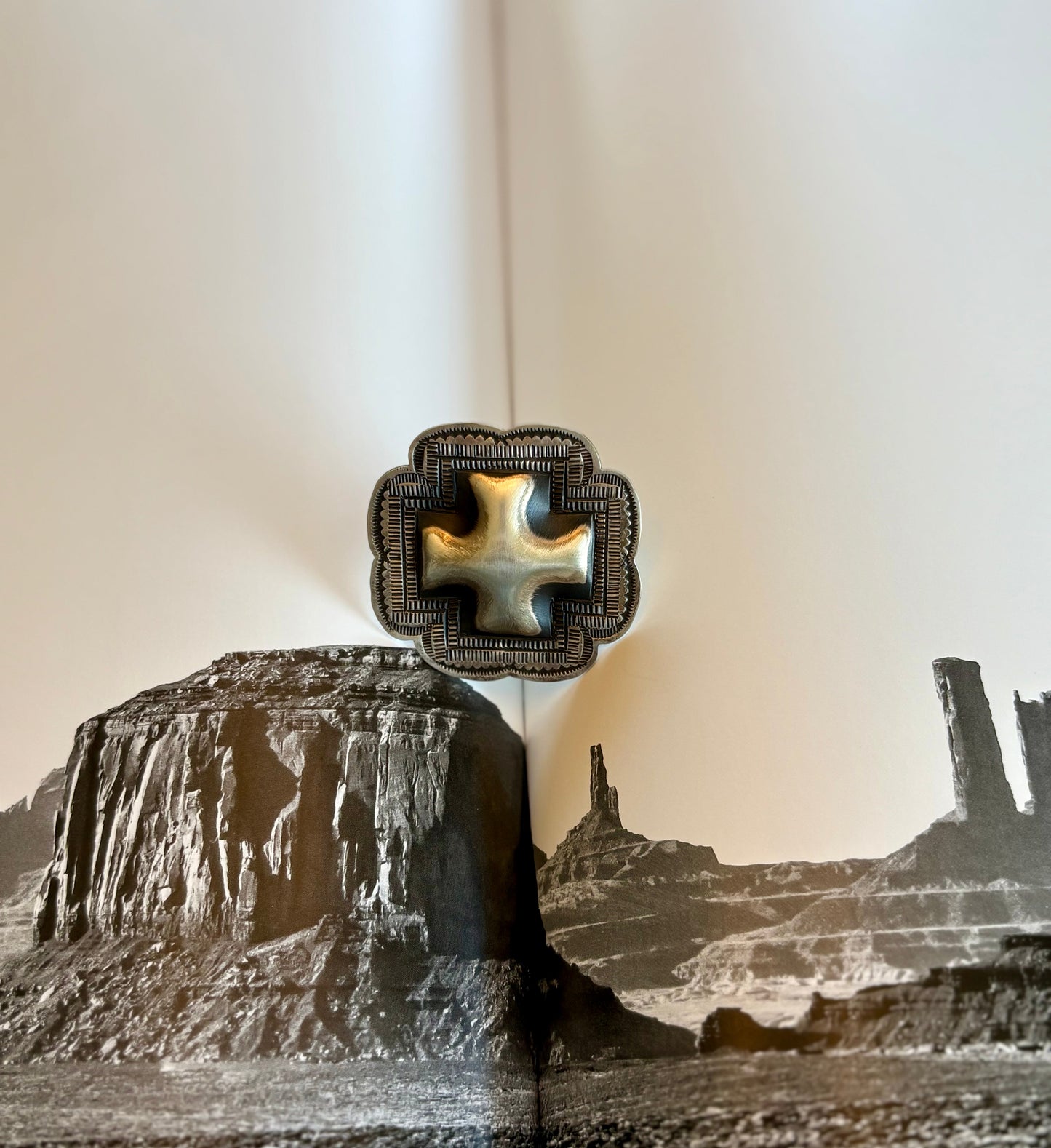 Large Leander Tahe Concho Ring