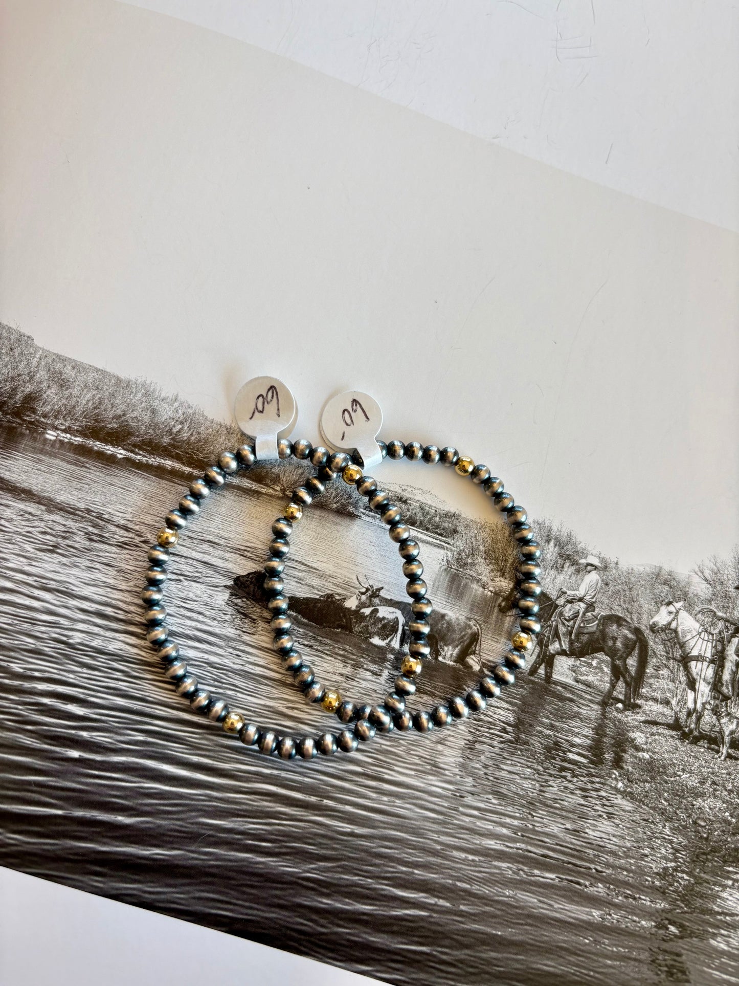 Mixed Metal Stretch Bracelet