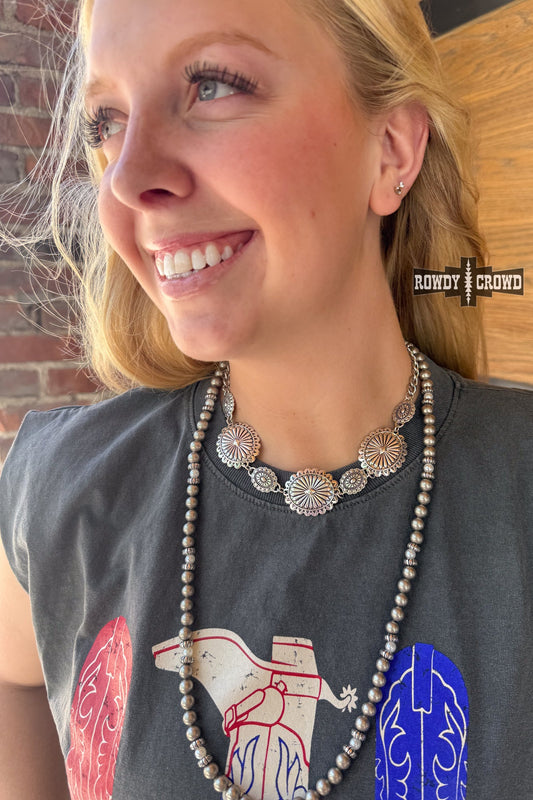 Western Concho Necklace