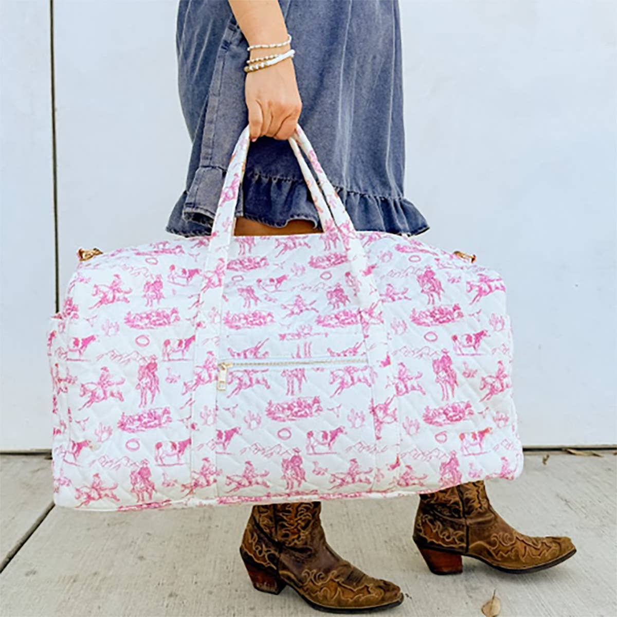 Cowgirl Pattern Bag: Duffle