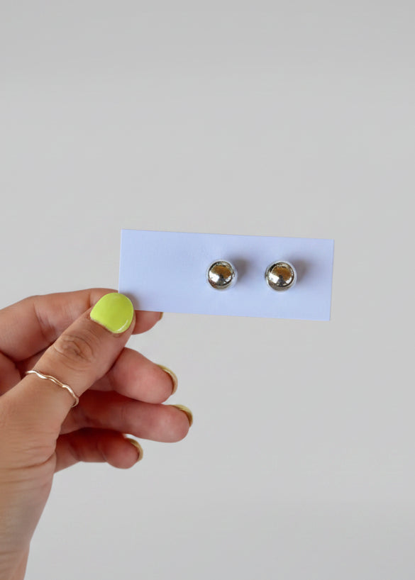 Beckton Silver Stud Earrings