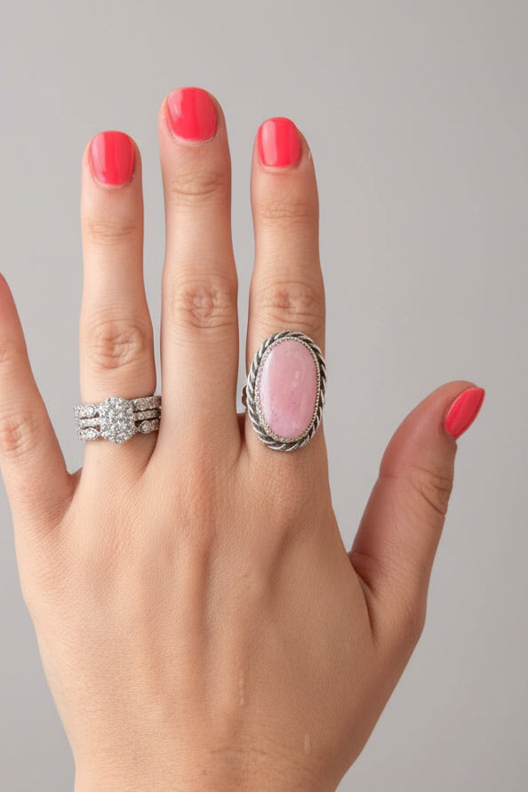 Burris Pink Opal Ring