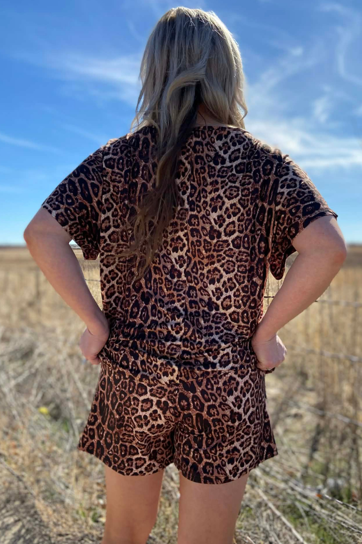 Cozy Cowgirl Cheetah Shorts