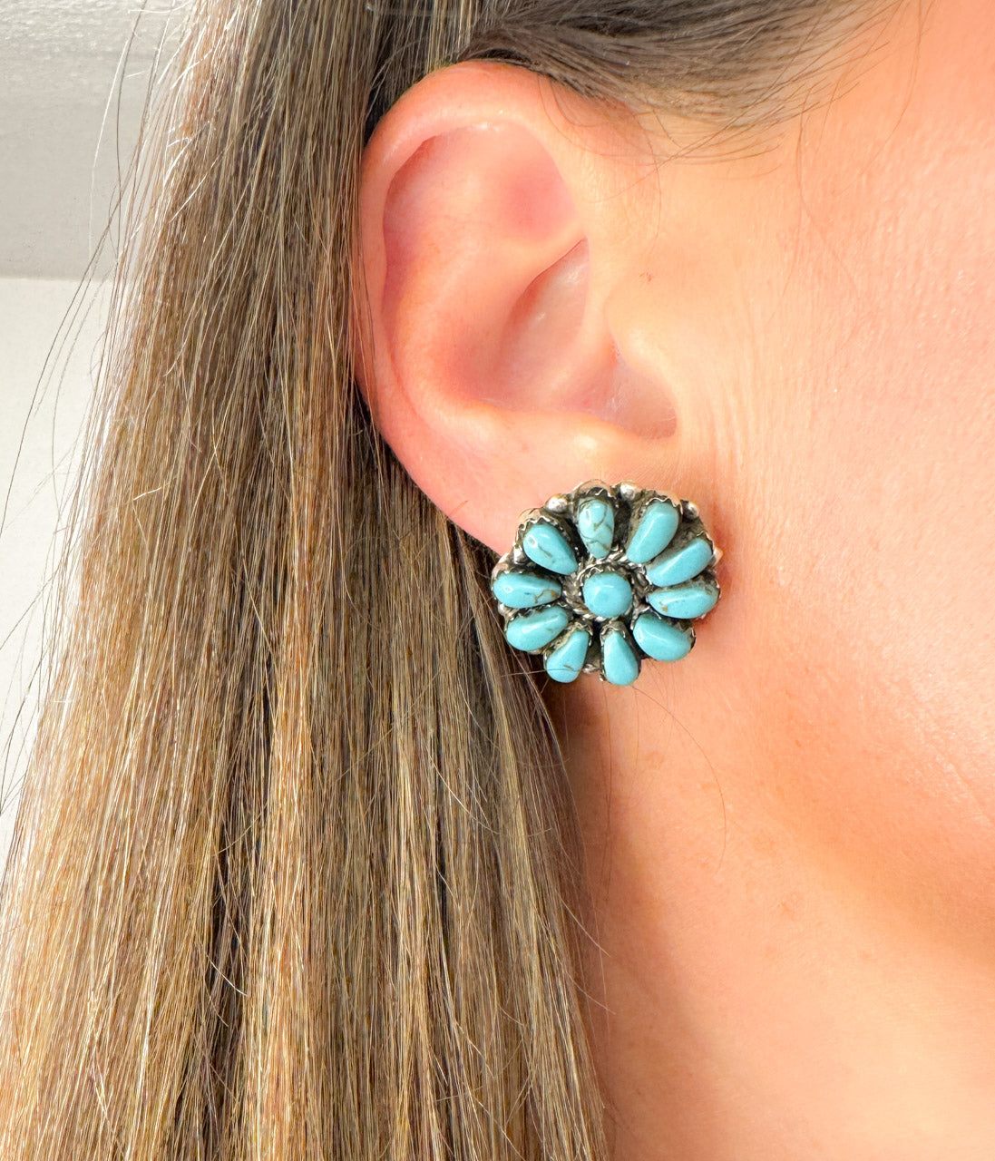 Turquoise Blossom Earrings
