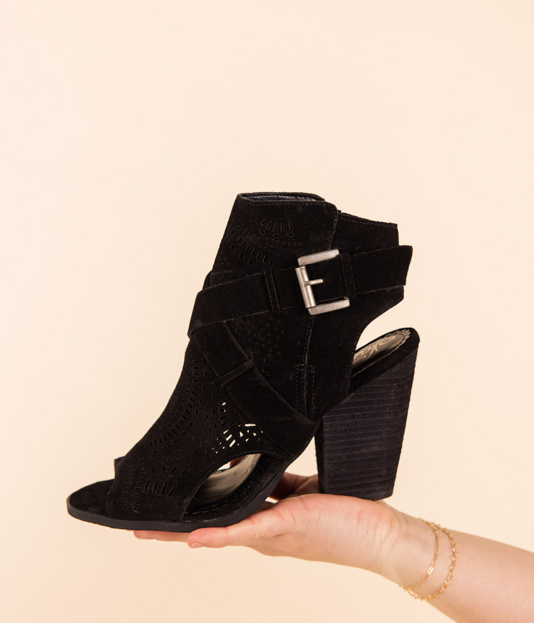Zuzanna Heeled Sandal in Black