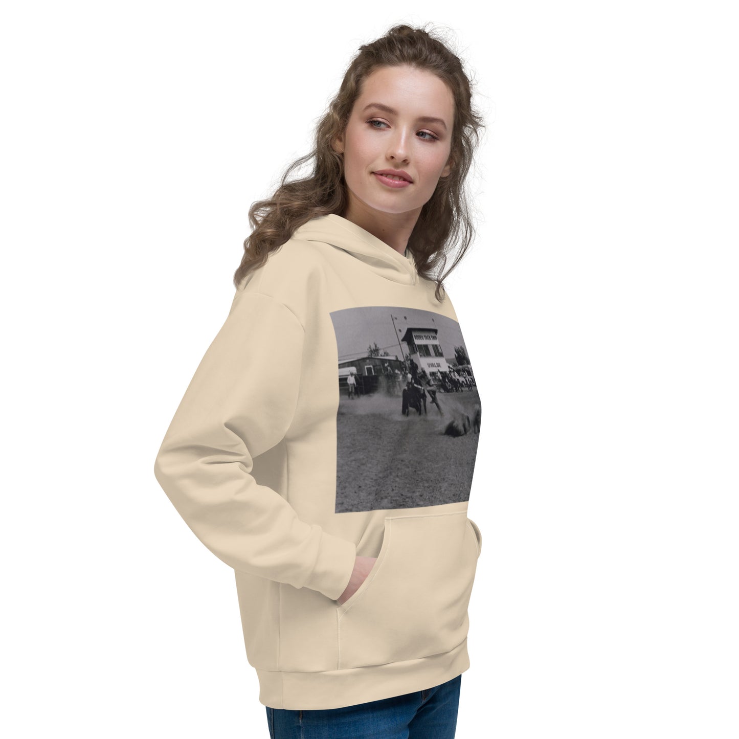 Vintage Calf Roping Unisex Hoodie