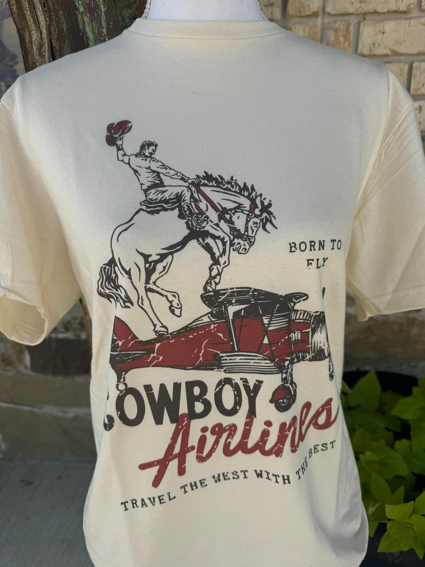 Cowboy Airlines Design on Tee