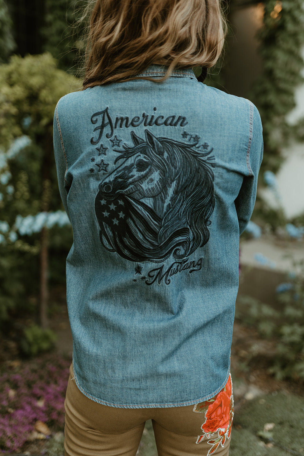American Mustang Button Up