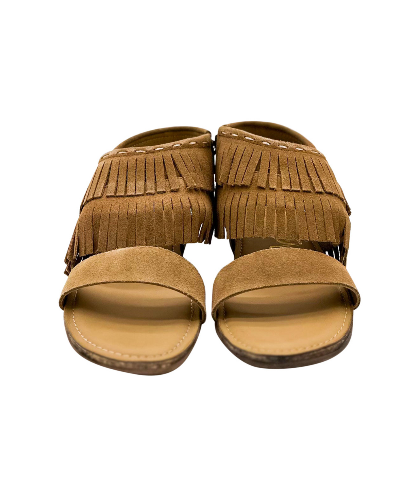 Fringe Star Sandal in Tan