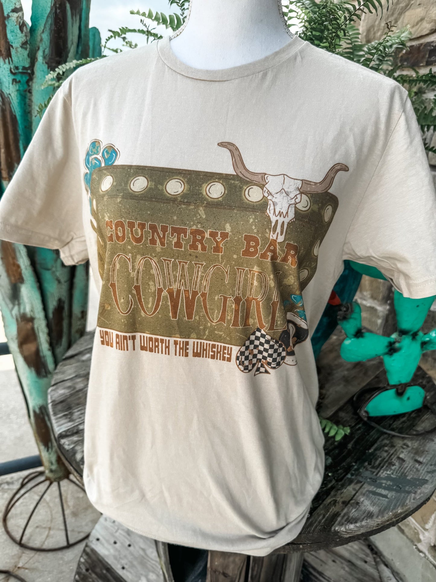 Country Bar Cowgirl Tee