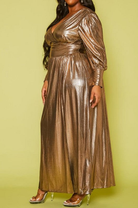 Plus size hotsell bronze dress