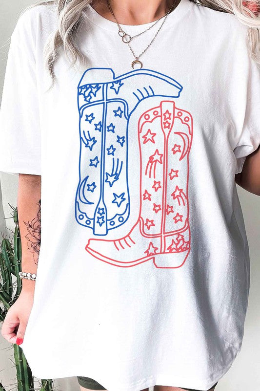 AMERICAN COWBOY BOOTS GRAPHIC TEE / T-SHIRT