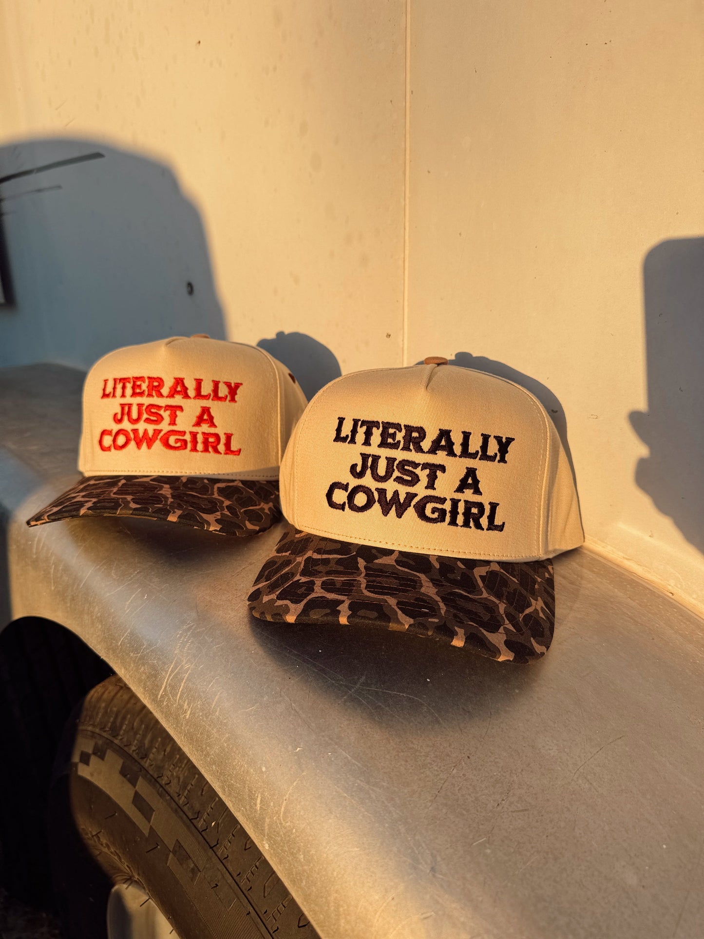 The Just a Cowgirl Baseball Cap in Red