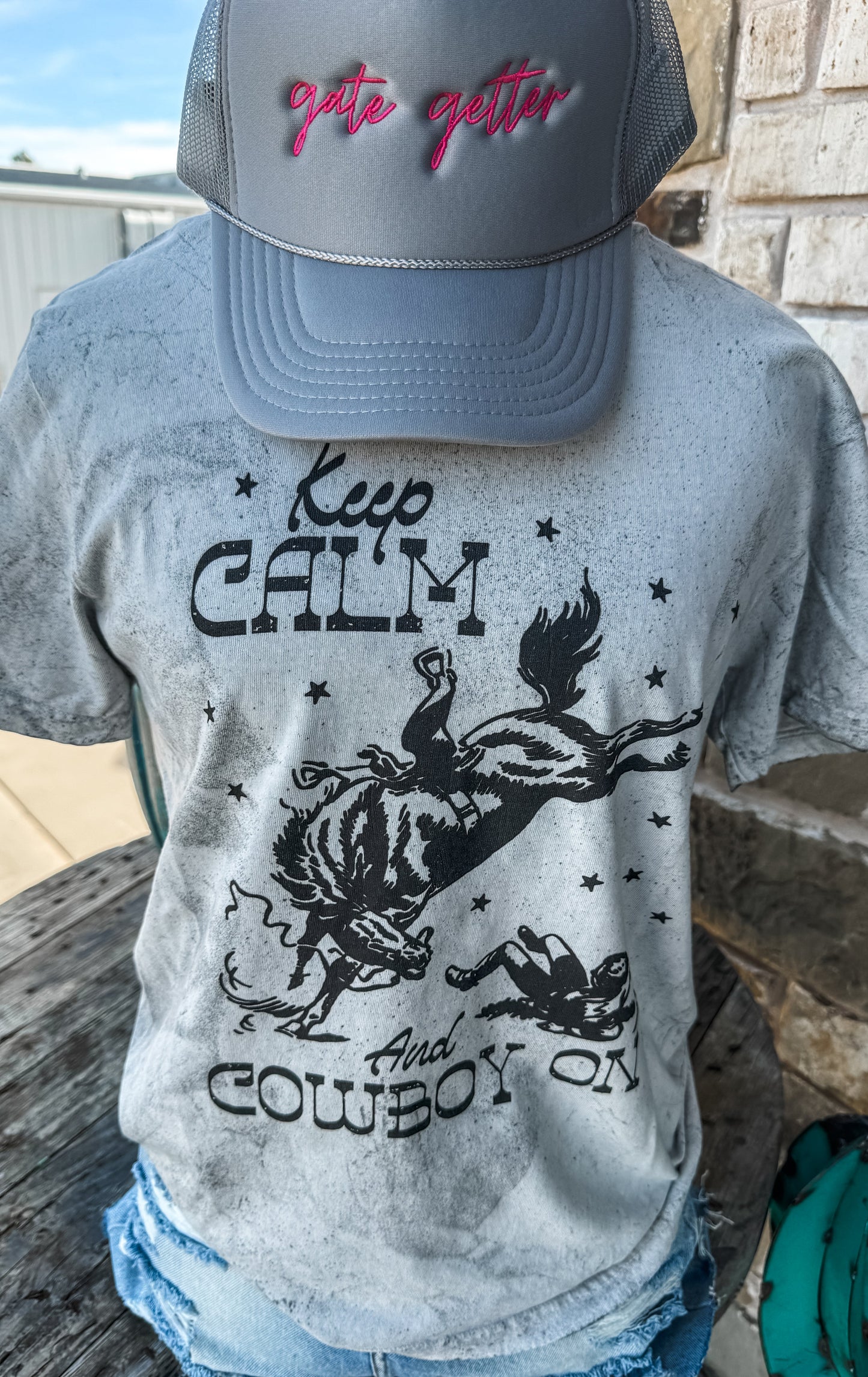 Keep Calm Rodeo On Tee