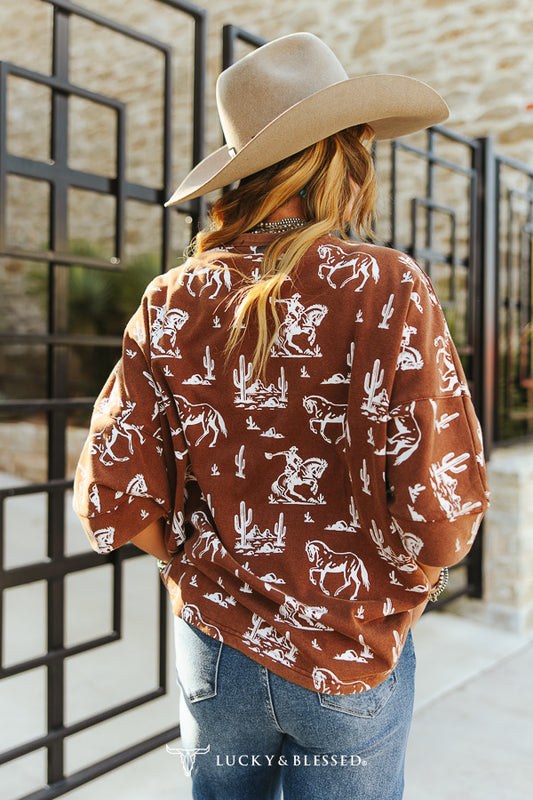 Lucky Western Scene Top