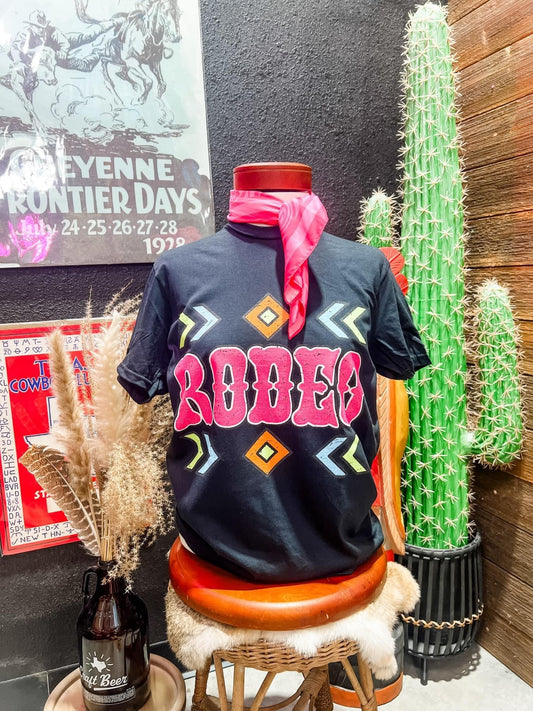 Rodeo Aztec Design on Tee