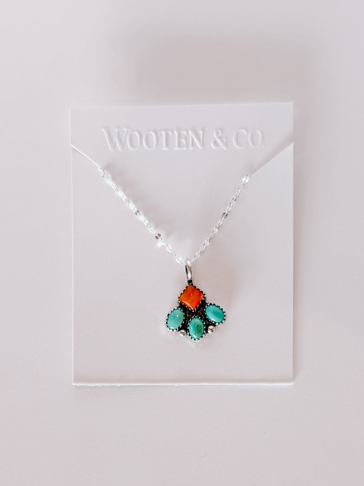 Flint Stone Cluster Necklace