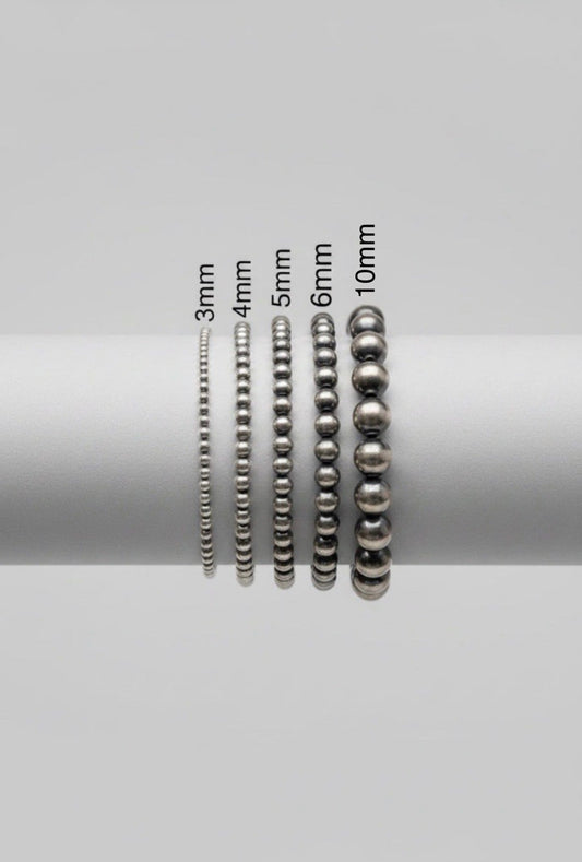 3mm Sterling Silver Pearl Bracelet