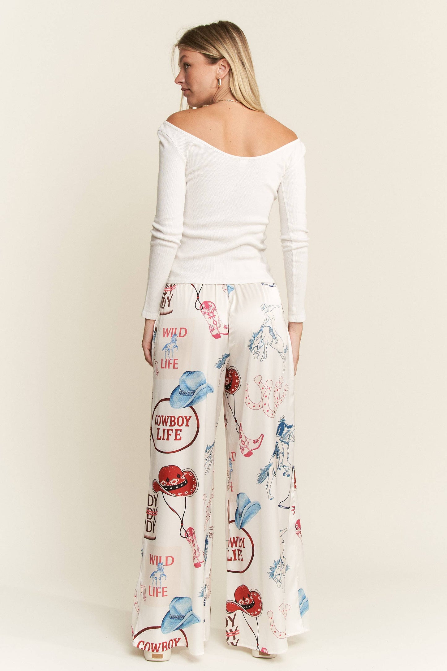 Cowboy Party Pants - Cream
