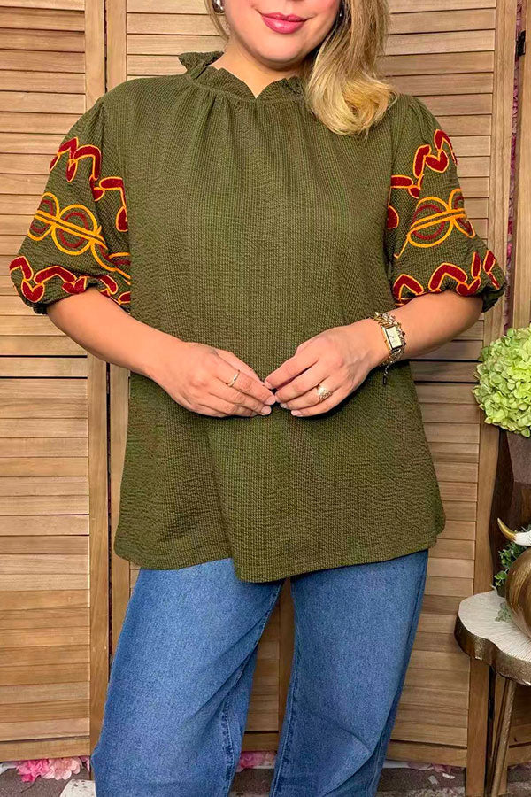 The Olivia Top (olive)🙃
