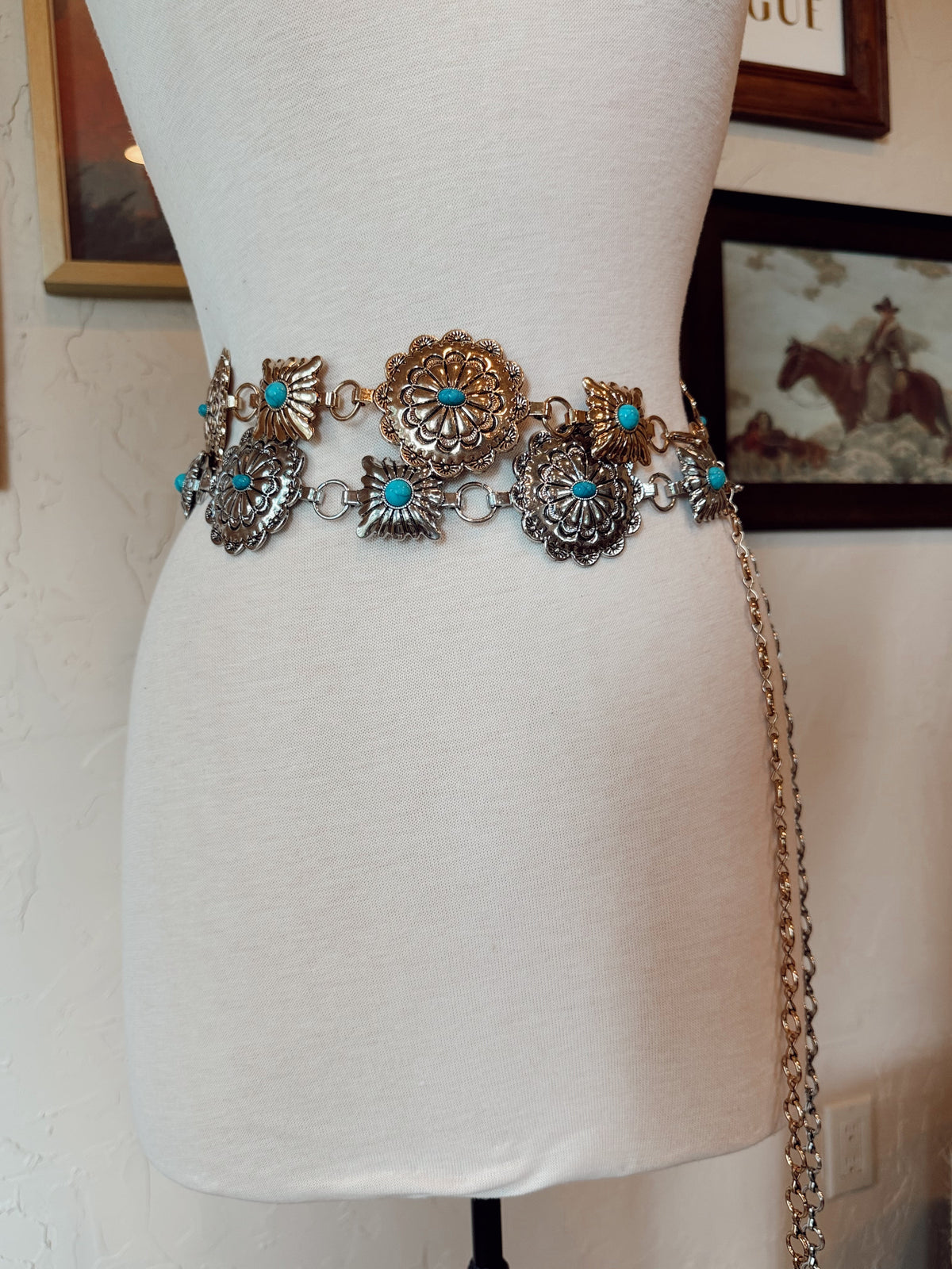 The Stevie Concho Belt in Gold