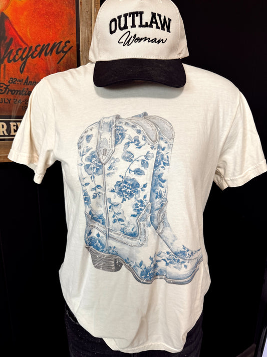 Vintage Cowgirl Boot Tee