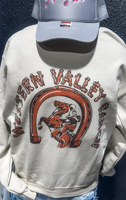 Western Valley Ranch on Sweatshirt