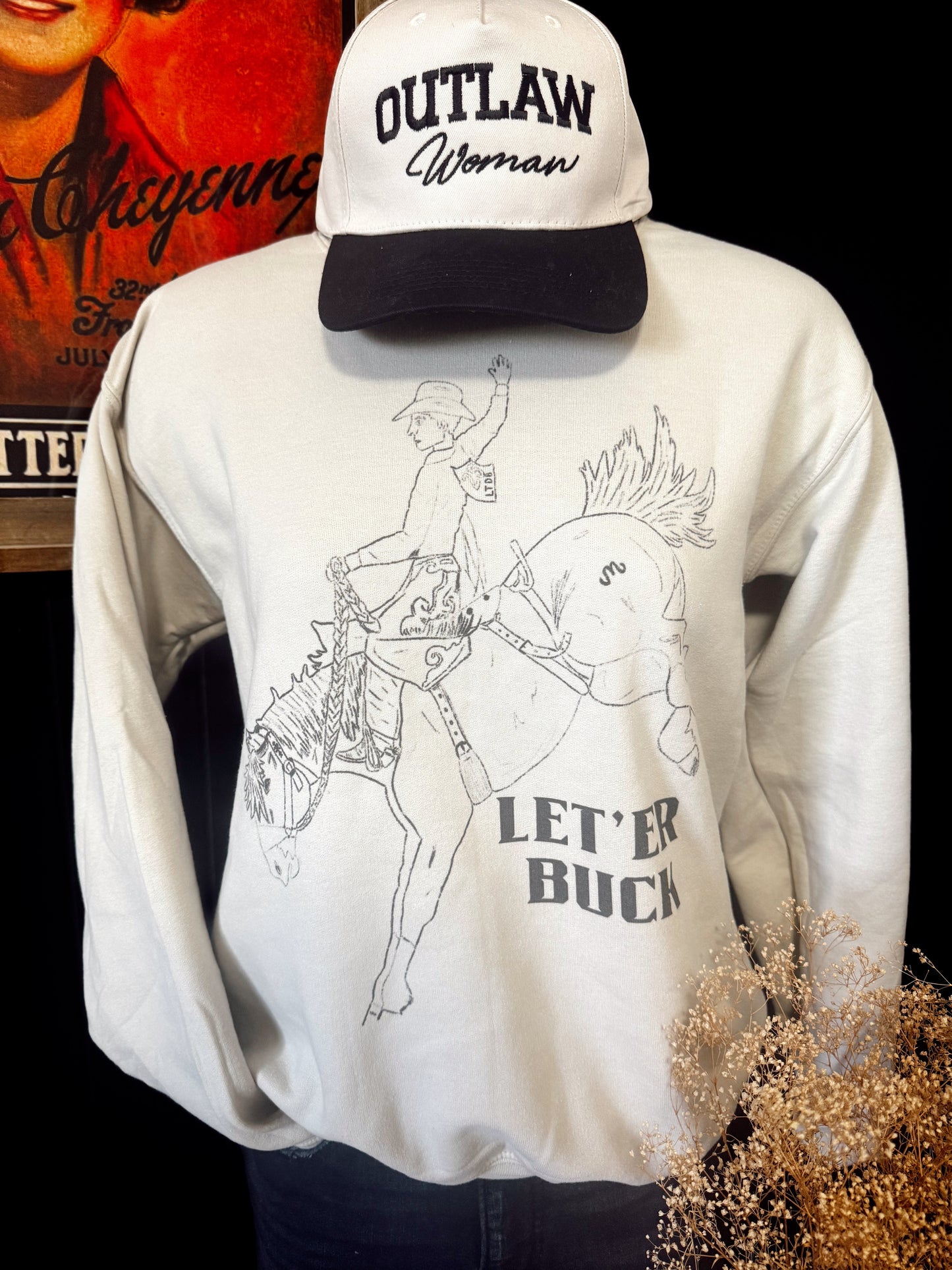 Let Er Buck on Sweatshirt