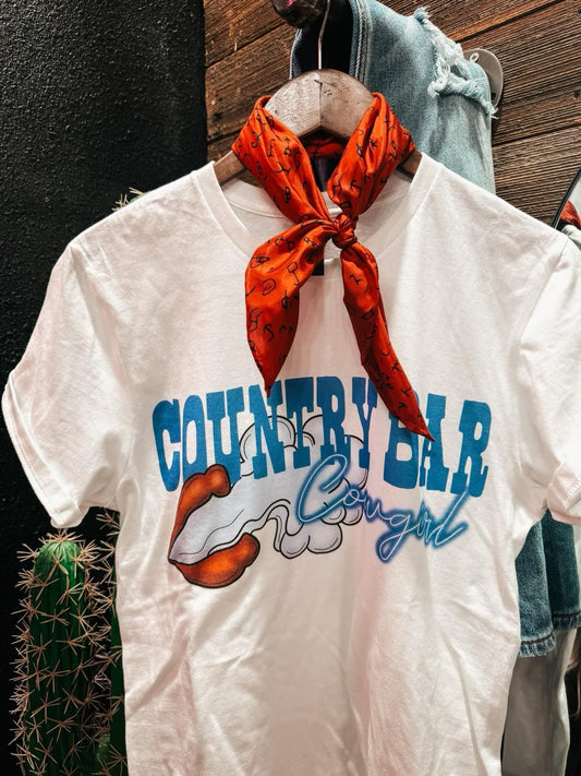 Country Bar Cowgirl Tee