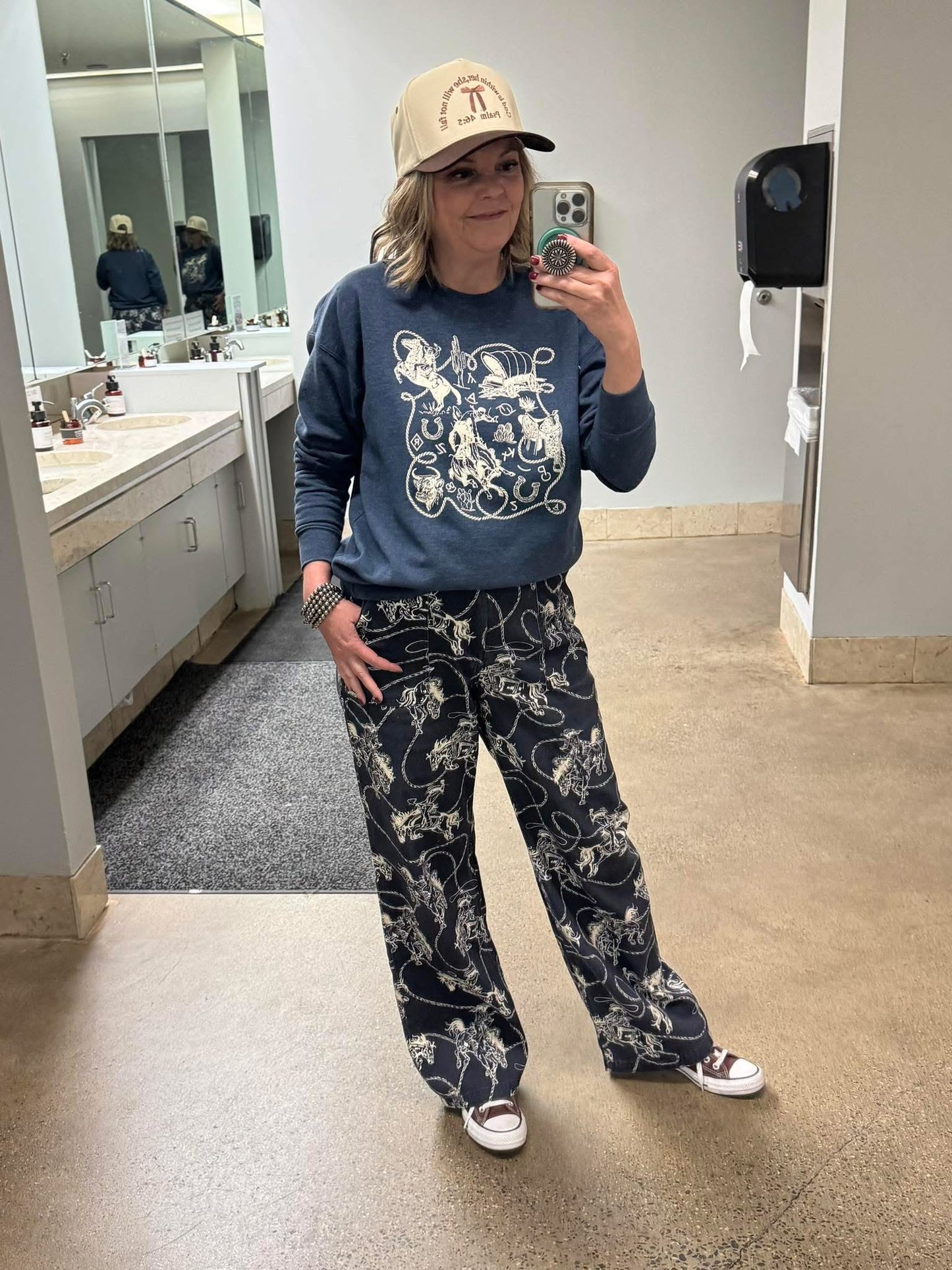 Western Icons Denim Sweatshirt