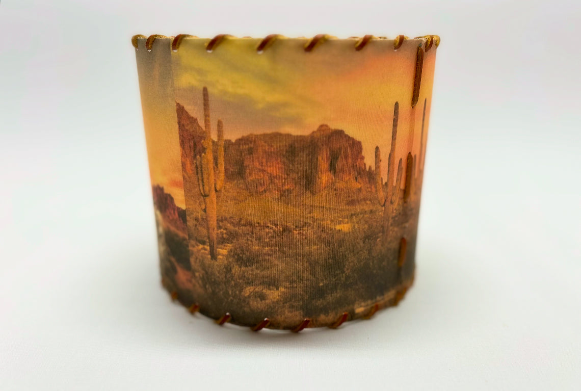 Desert Burros Lampshade 8-inch Small
