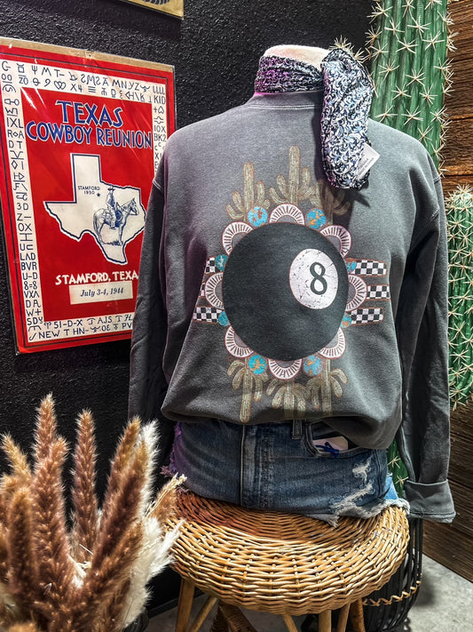 Eight Ball Design on Sweatshirt
