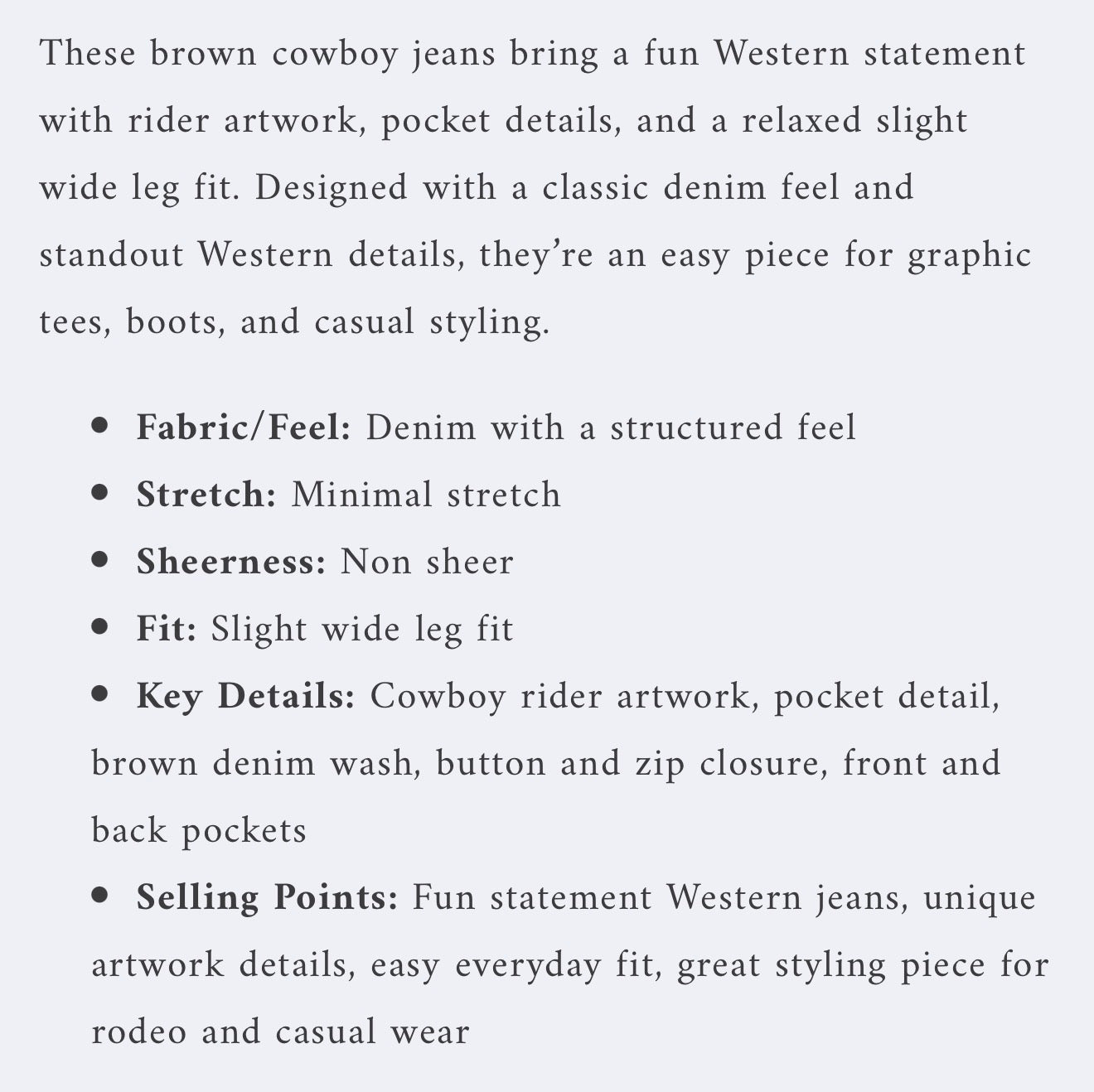 Cowboy Jeans