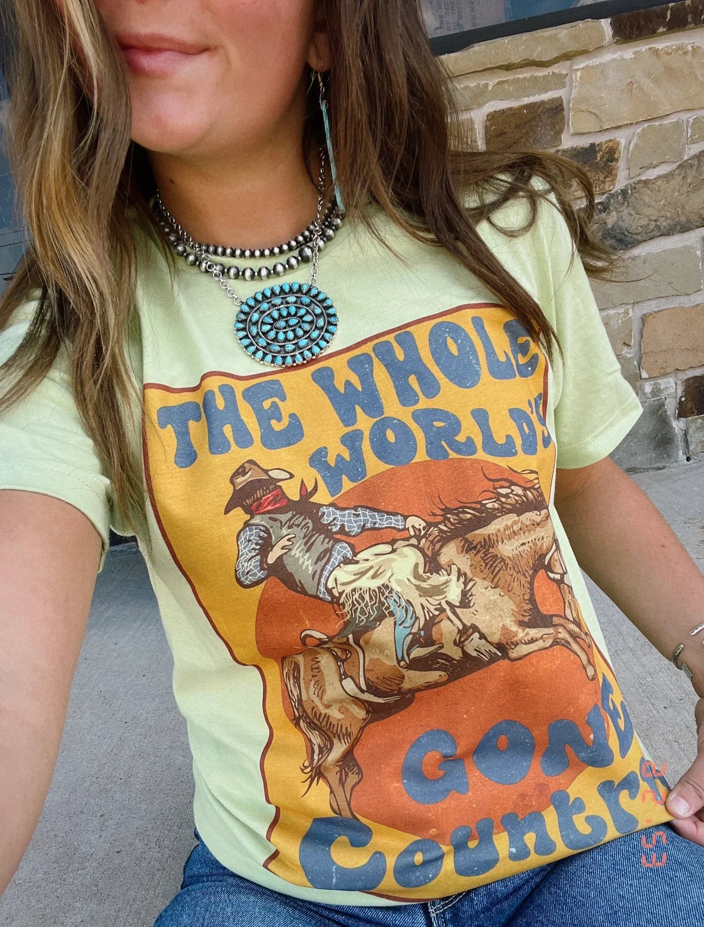 Whole Worlds Gone Country on Tee