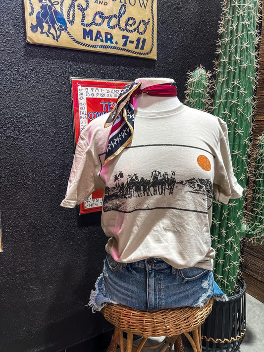 Western Cowboys Horses Tee