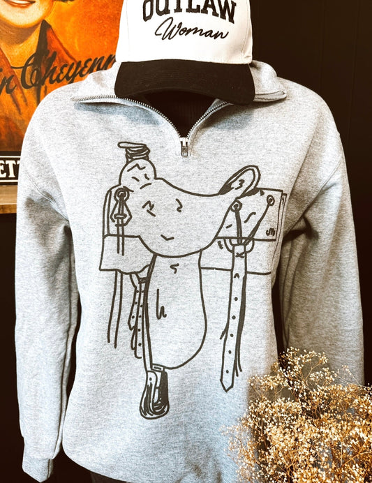 Saddle on 1/4 Zipper