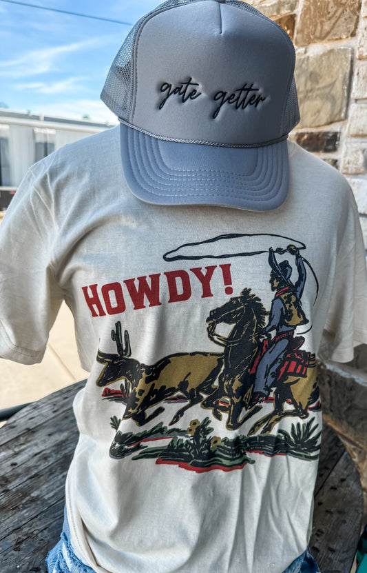 Howdy Cowboy on Tee