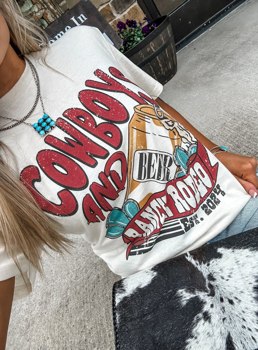 Cowboys Beer Ranch Rodeo on Tee