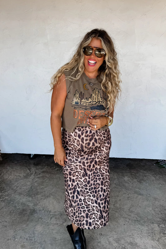 Kyleigh Cheetah Skirt