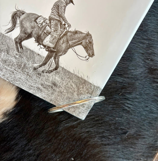 Sterling Stamped Cuff