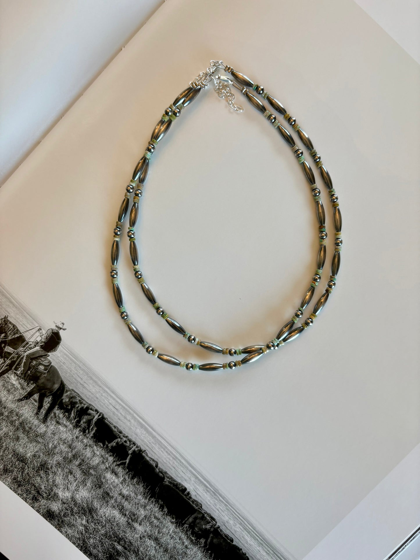 Torpedo and Turquoise Necklace