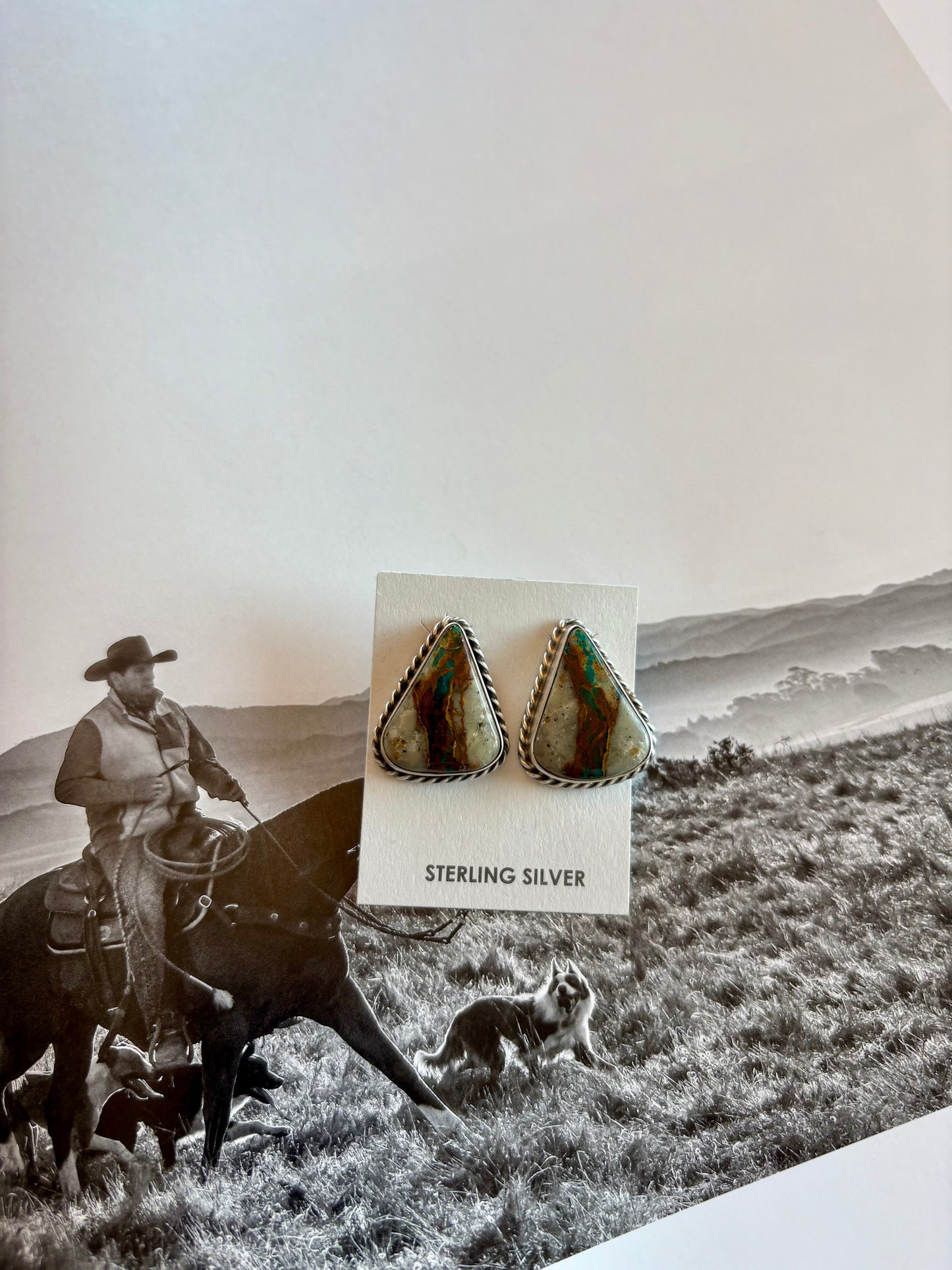 Royston Ribbon Triangle Studs
