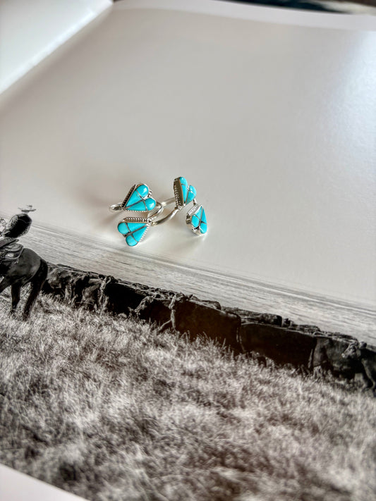 Kingman Heart Wrap Ring