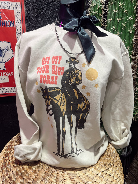 High Horse on Sweatshirt