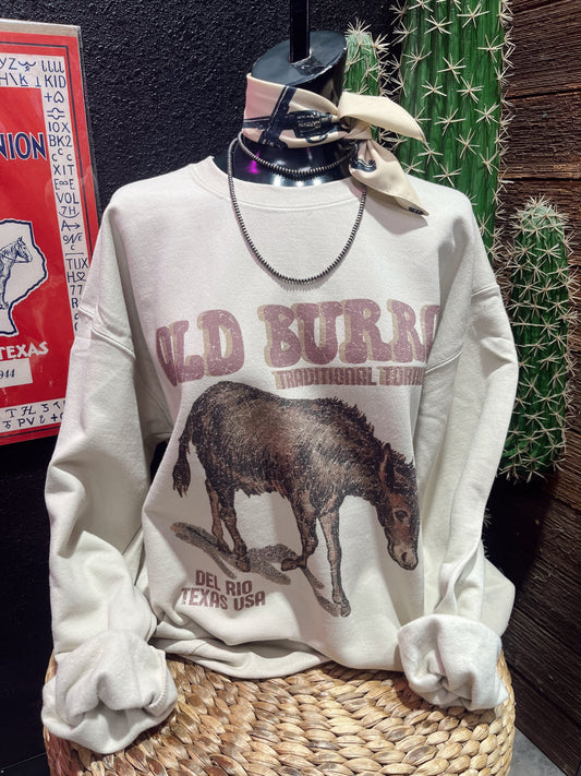Old Burro Design on Sweatshirt